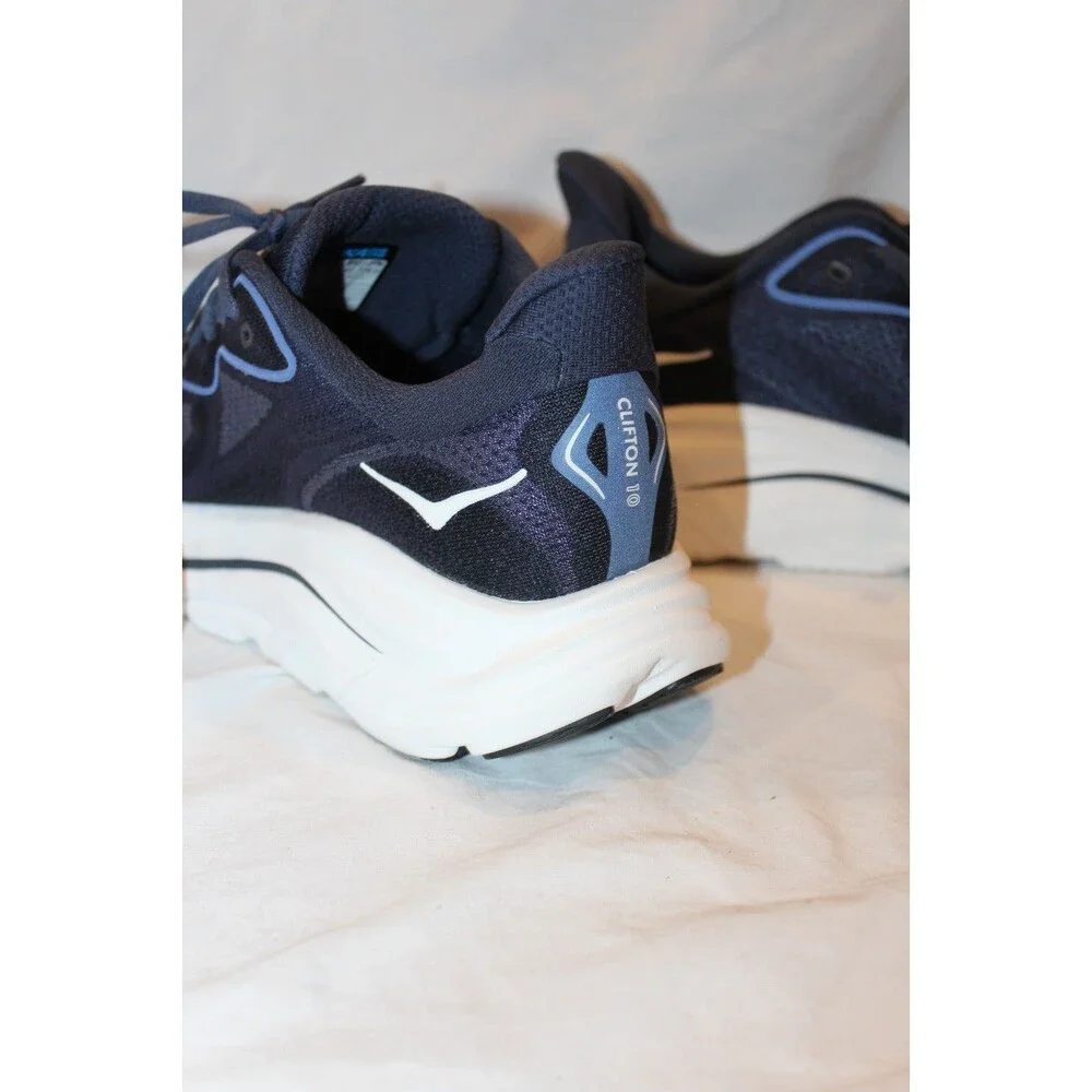 NIB Hoka One Men's Clifton 10 Running Athletic Sneakers NAVY BLUE NWOB 8.5 D